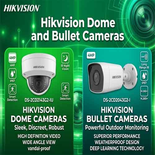 Hikvision Dome and Bullet Cameras Delhi NCR