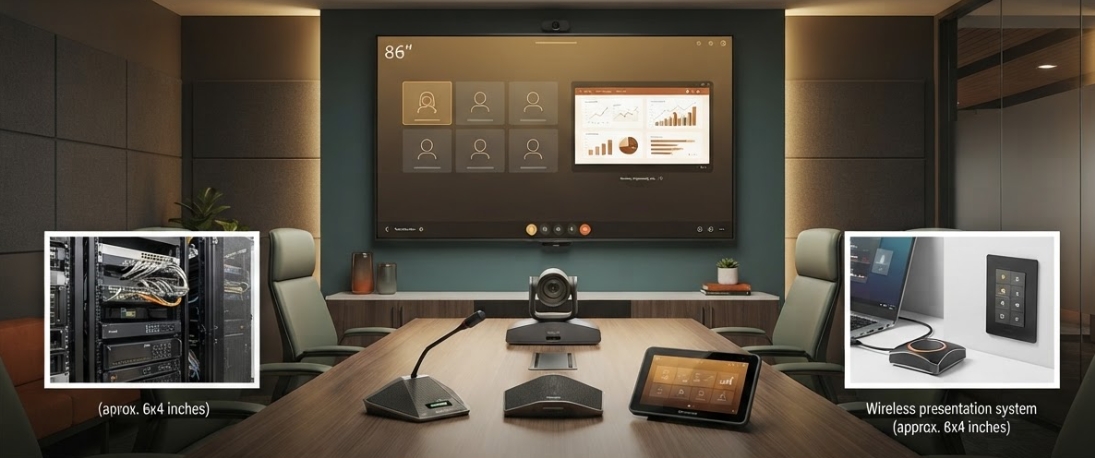 Projector and Screen Installation in Delhi NCR — Conference Room AV — Dream N Drive