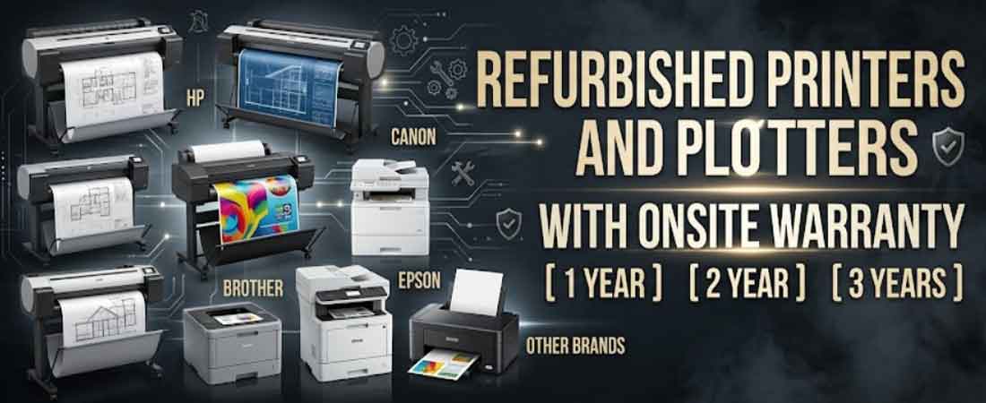 Refurbished Printers and Plotters Delhi NCR — Dream N Drive